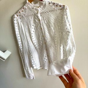 White shirt, Anthropologie, size 14